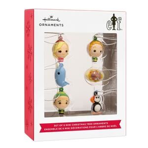 NEW! Hallmark Miniature ELF The MOVIE Christmas Ornaments Set of 6 Mini